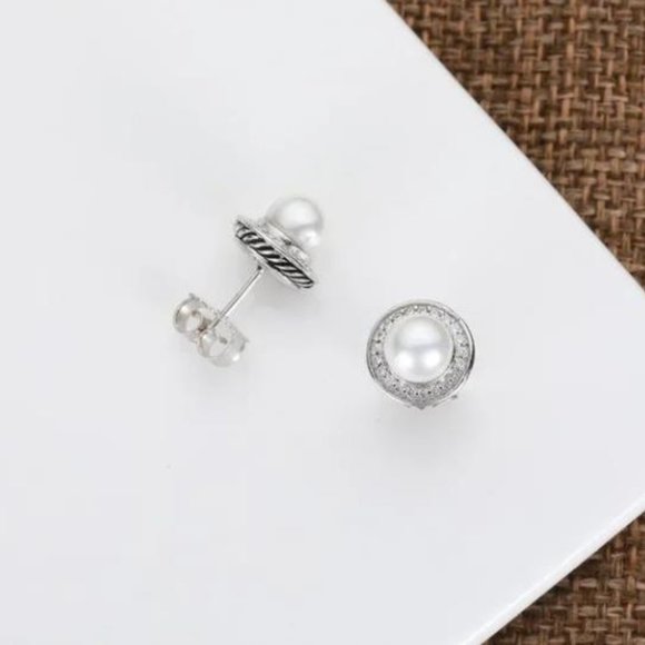 David Yurman? earrings pearl - Picture 2 of 4